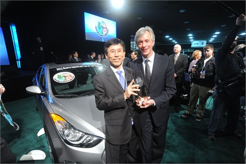 DETROIT The 2012 Hyundai Elantra was named 2012 North American Car of the 